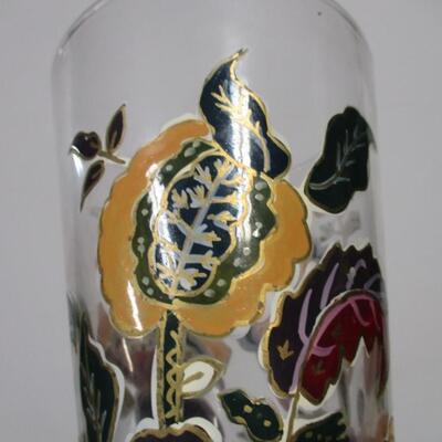 Hand Painted Drinking Glasses & Pitcher