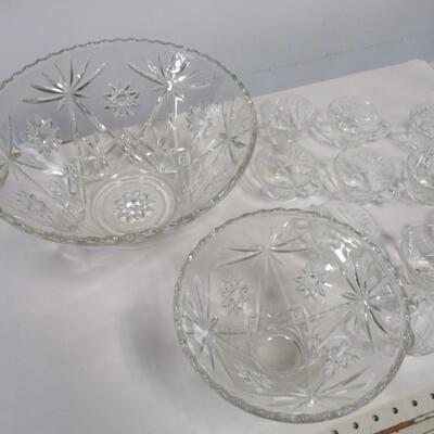 Crystal Punch Bowls & Glasses
