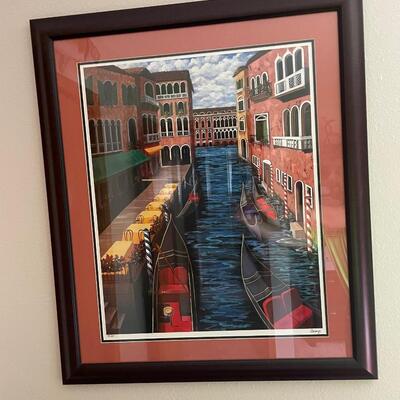 Venice print with frame
