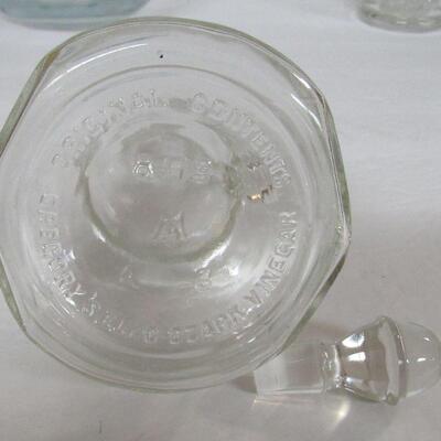 Vintage Glass: Large Tray, Lemonaid Pitcher, Decanter, Ozarks Cruet