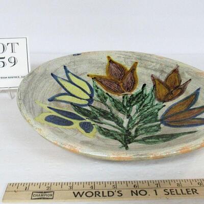 Large Pottery Wall Plate Decor