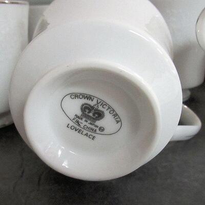 Beautiful Love Lace Fine China Dish Set