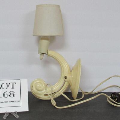 Vintage Art Deco Small Wall Bedroom Lamp Works