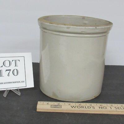 Vintage Open Crock, 8" Tall
