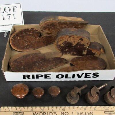Wood Parts From Antique Bouffet