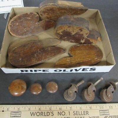 Wood Parts From Antique Bouffet