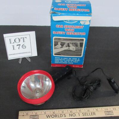Car Spotlight With Safety Reflector In Box