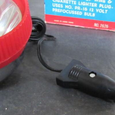 Car Spotlight With Safety Reflector In Box