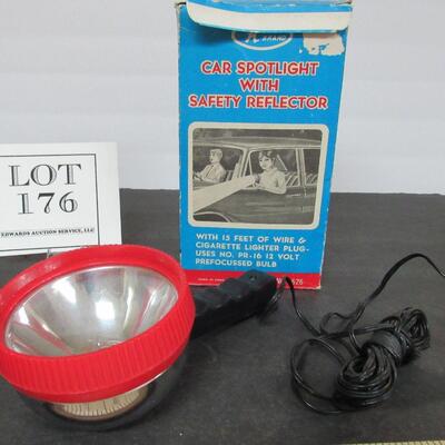 Car Spotlight With Safety Reflector In Box
