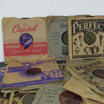 17 Vintage 78 RPM Records