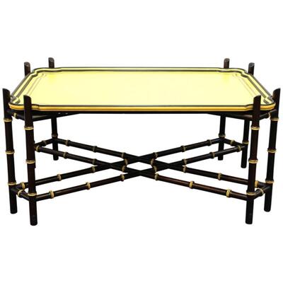 Baker Hollywood Regency Chinoiserie Cocktail Table