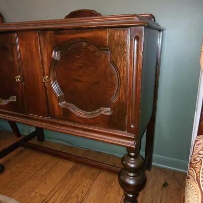 Lot 406: Petite Antique Sideboard (Makes a great coffee bar!)