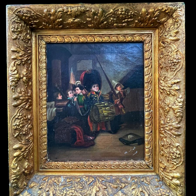 Little Soldier Boy-Oil Painting
