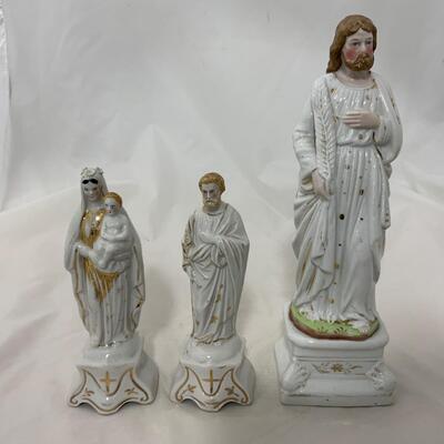 .57. Hand Painted Holy Family | St. Joseph | Germany | c. 1880