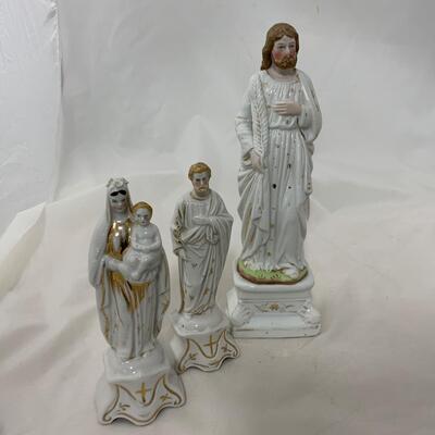 .57. Hand Painted Holy Family | St. Joseph | Germany | c. 1880