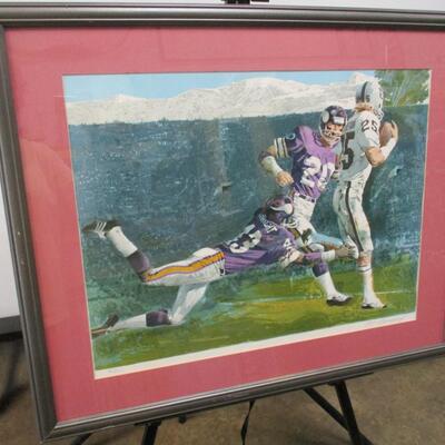 Superbowl XI Signed & Numbered Lithograph