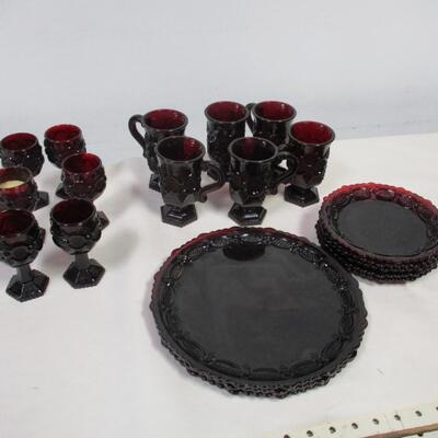 Ruby Red Dishes