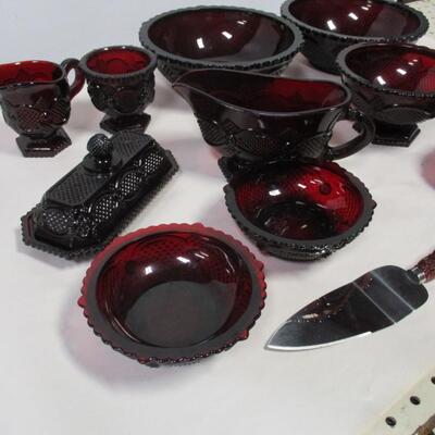 Ruby Red Serving Items