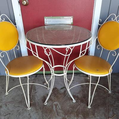 Vintage Ice Cream Table and Chairs Set
