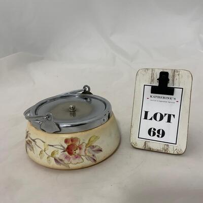 .69. Royal Bonn Hand Painted Cracker Jar | c. 1910