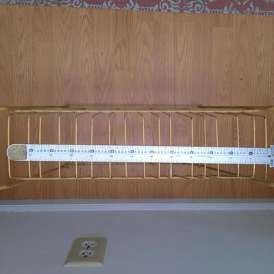 Vintage Yellow Wire Media Rack