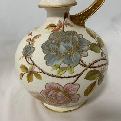 .72. Large Hand Painted Ewer | Old Hall | c. 1880
