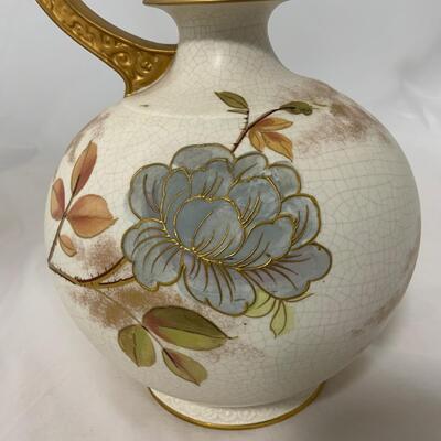 .72. Large Hand Painted Ewer | Old Hall | c. 1880