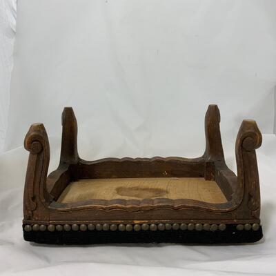 .77. Hand Carved Footstool | France | c. 1860