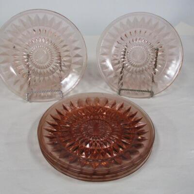6 - Jeanette Glass Plates