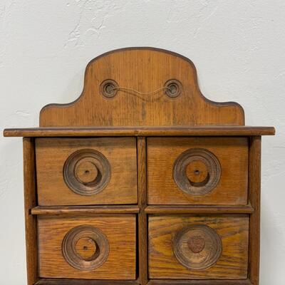 .85. Wood Spice Cabinet | c. 1890