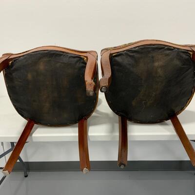 .92. Pair of Walnut Carved Side Chairs | c. 1860