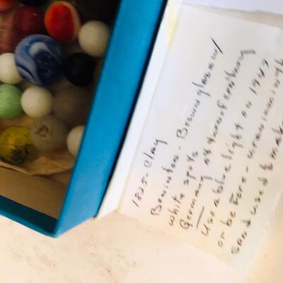 Box of Vintage Marbles