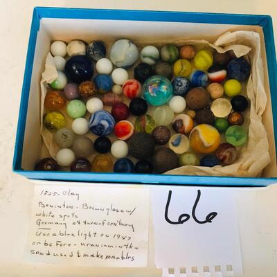 Box of Vintage Marbles