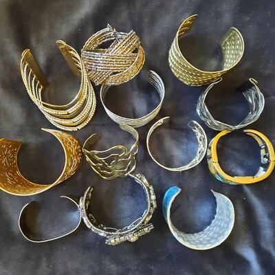 Cuff Bracelets Galore Lot of 12