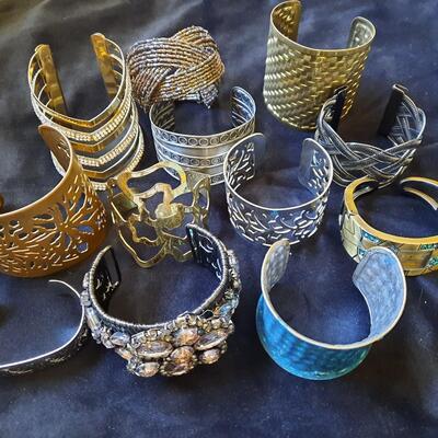 Cuff Bracelets Galore Lot of 12