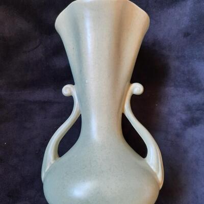 Red Wing Pottery Green Vase