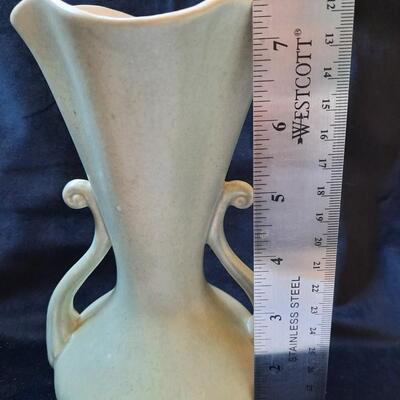 Red Wing Pottery Green Vase