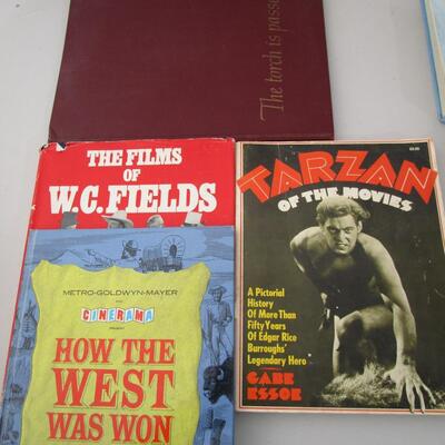 #6 Vintage John F. Kennedy and W.C. Fields Biographies and historical movie books