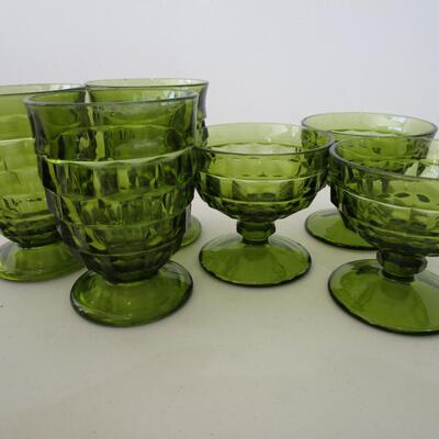 #16 3 parfait cups and 3 dessert cups