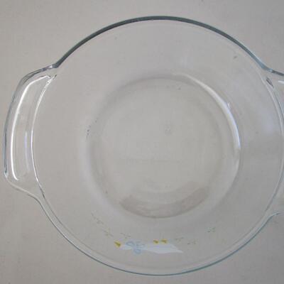 #22 Anchor bowl w/ goose and Pyrex 8x8 dish