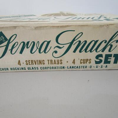 #24 Vintage Anchorglass serva-Snack