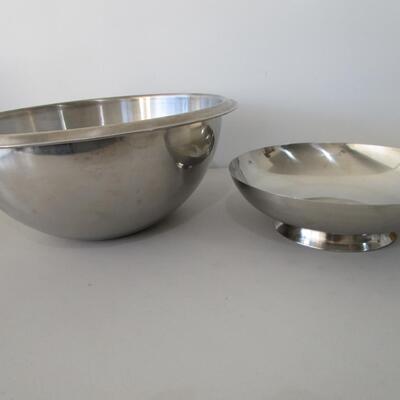 #43 Polar ware stainless steel heavy duty large bowl and decorative bowl