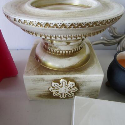 #53 Candles, new and holders