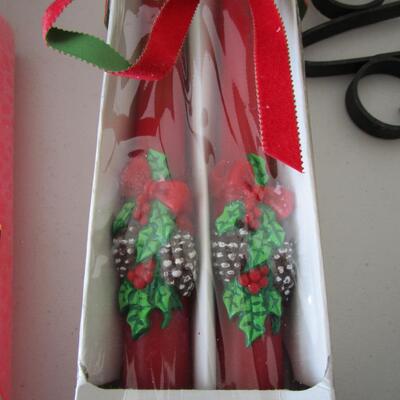 #53 Candles, new and holders