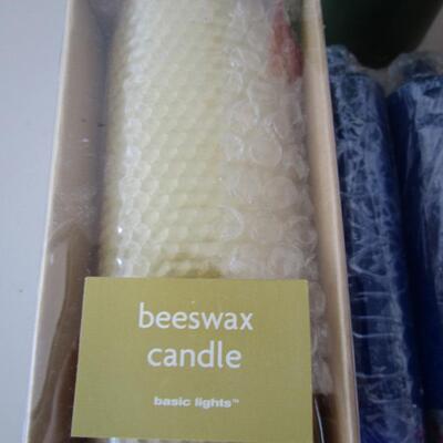 #53 Candles, new and holders