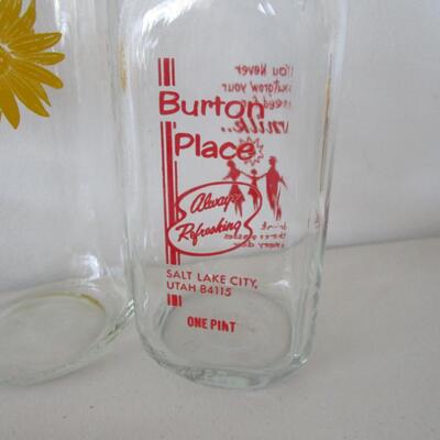 # 57 5 various size milk bottles