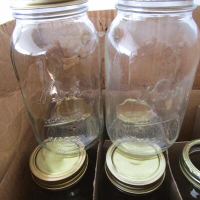 #64 Vintage Kerr Quart regular mouth canning jars
