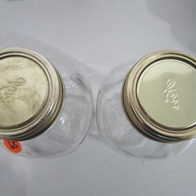 #65 Vintage Kerr 1/2 gallon regular mouth canning jars