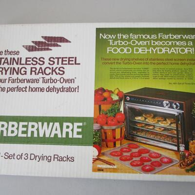 #77 Farberware NEW in box  set of 3 drying racks