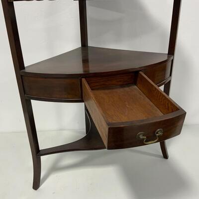 .104. Corner Wash Stand | Dovetailed Drawer